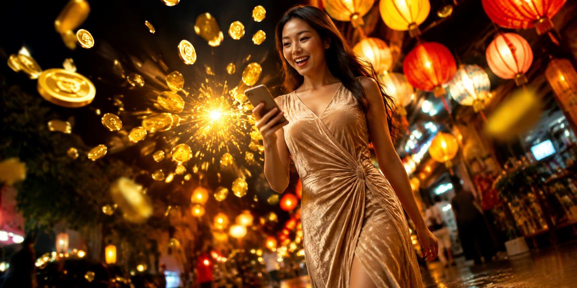 Người dùng trải nghiệm casino di động tại chợ đêm vịnh Hạ Long Việt Nam